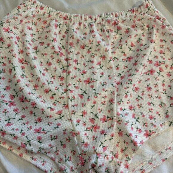 Women Cute Matching Set Sleeveless Floral Print Set Size L - Picture 7 of 9